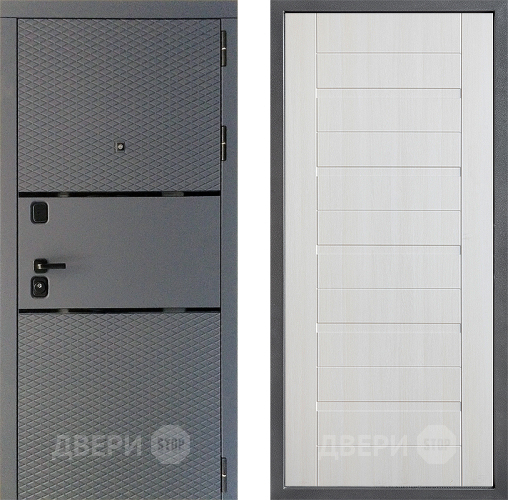 Входная металлическая Дверь Дверной континент Диамант Дизайн ФЛ-70 Лиственница белая в Пущино