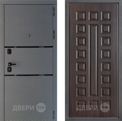 Входная металлическая Дверь Дверной континент Диамант Дизайн ФЛ-183 Венге в Пущино
