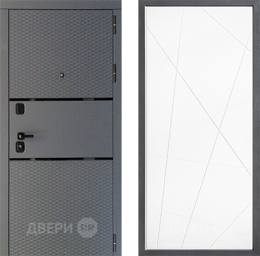 Дверь Дверной континент Диамант Дизайн ФЛ-655 Белый софт в Пущино