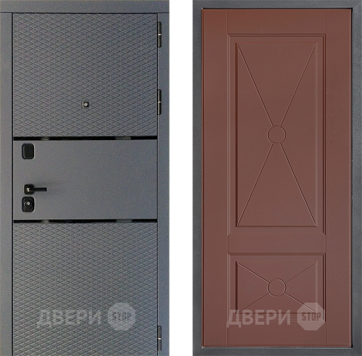 Входная металлическая Дверь Дверной континент Диамант Дизайн ФЛ-617 Ясень шоколадный в Пущино