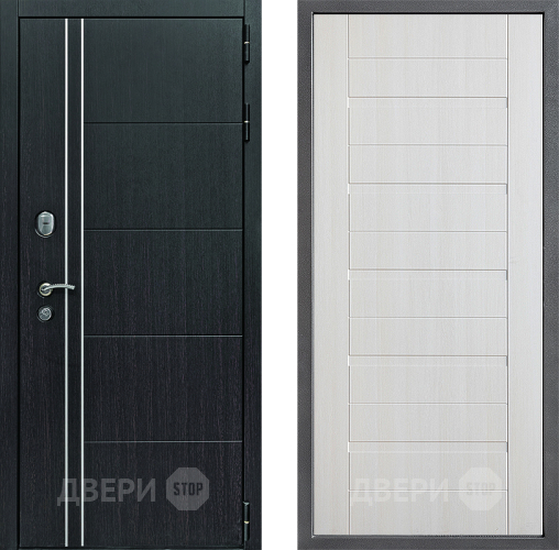 Входная металлическая Дверь Дверной континент Теплолюкс Дизайн ФЛ-70 Лиственница белая в Пущино