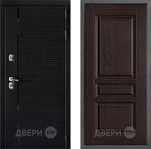 Входная металлическая Дверь Дверной континент ДК-1 ФЛ-243 Дуб шоколадный в Пущино