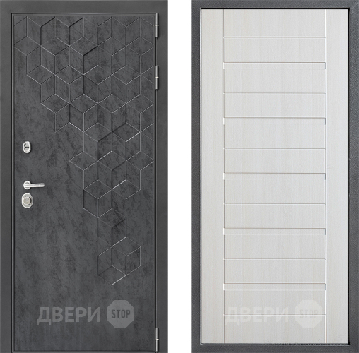 Входная металлическая Дверь Дверной континент ДК-3/713 ФЛ-70 Лиственница белая в Пущино