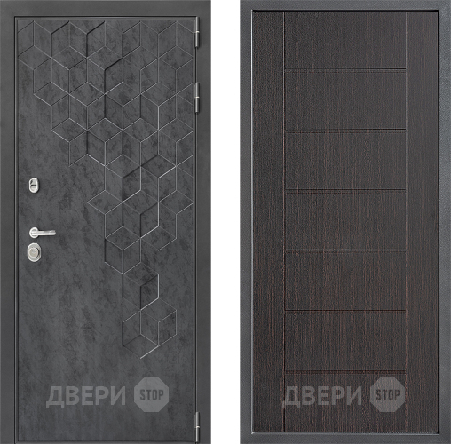 Входная металлическая Дверь Дверной континент ДК-3/713 ФЛ-Лайн Венге в Пущино