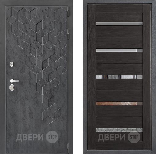 Входная металлическая Дверь Дверной континент ДК-3/713 ФЛ-47 Венге в Пущино