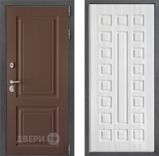 Входная металлическая Дверь Дверной континент ДК-3/729 ФЛ-183 Сандал белый в Пущино