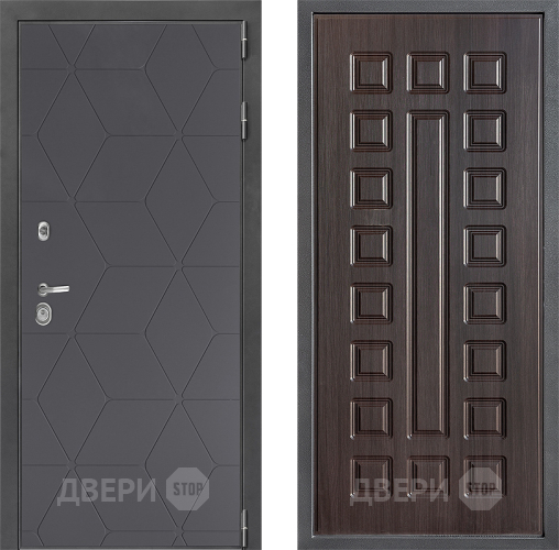 Входная металлическая Дверь Дверной континент ДК-3/744 ФЛ-183 Венге в Пущино