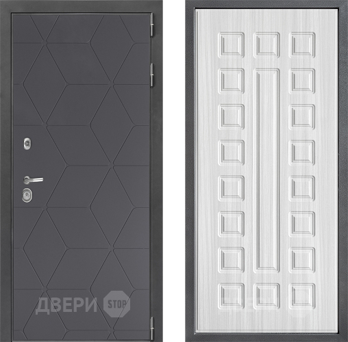 Входная металлическая Дверь Дверной континент ДК-3/744 ФЛ-183 Сандал белый в Пущино