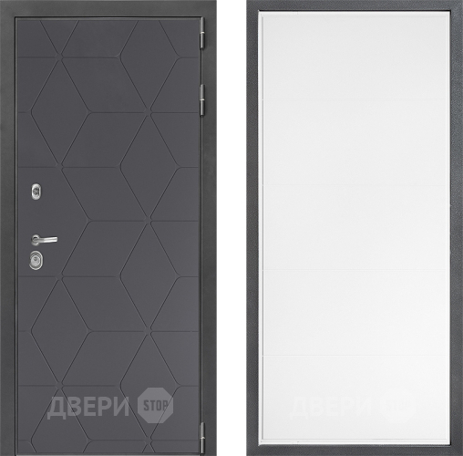 Входная металлическая Дверь Дверной континент ДК-3/744 ФЛ-649 Белый софт в Пущино