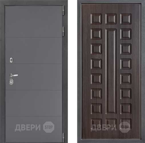 Входная металлическая Дверь Дверной континент ДК-3/649 ФЛ-183 Венге в Пущино