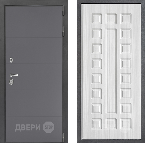 Входная металлическая Дверь Дверной континент ДК-3/649 ФЛ-183 Сандал белый в Пущино