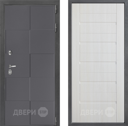 Входная металлическая Дверь Дверной континент ДК-3/606 ФЛ-70 Лиственница белая в Пущино