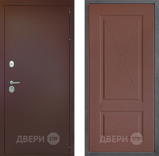 Дверь Дверной континент Рубикон Медь Дизайн ФЛ-617 Ясень шоколадный в Пущино