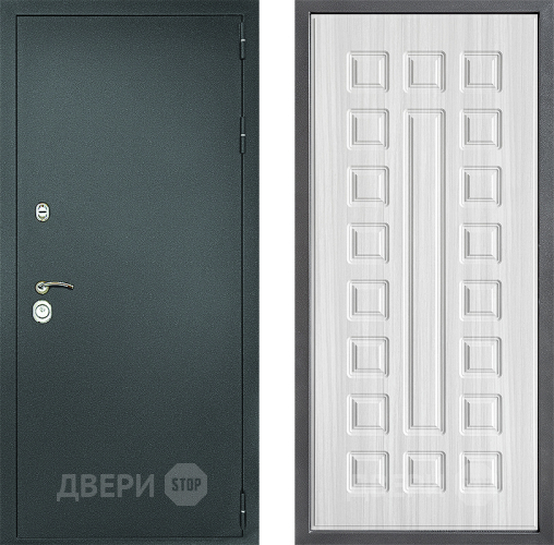 Дверь Дверной континент Рубикон Серебро Дизайн ФЛ-183 Сандал белый в Пущино
