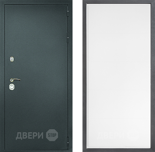 Дверь Дверной континент Рубикон Серебро Дизайн ФЛ-649 Белый софт в Пущино