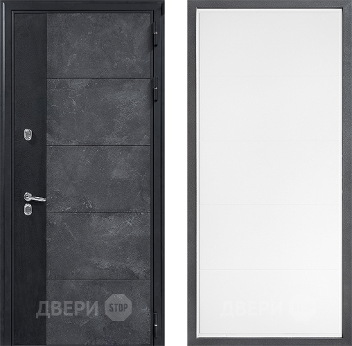 Дверь Дверной континент ДК-15 Бетон ТЕРМО ФЛ-649 Белый софт в Пущино