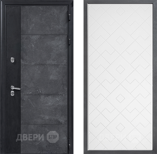 Дверь Дверной континент ДК-15 Бетон ТЕРМО ФЛ-Тиффани Белый софт в Пущино