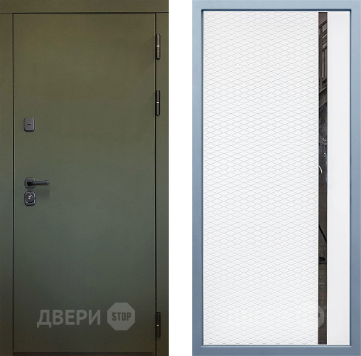 Входная металлическая Дверь Дива МД-61 МХ-47 Белый матовый в Пущино