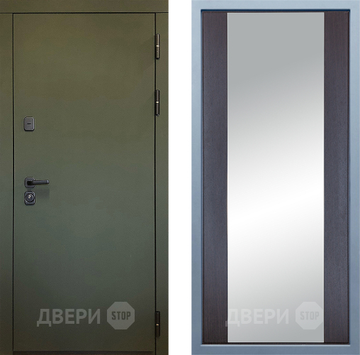 Входная металлическая Дверь Дива МД-61 Д-15 Зеркало Венге в Пущино