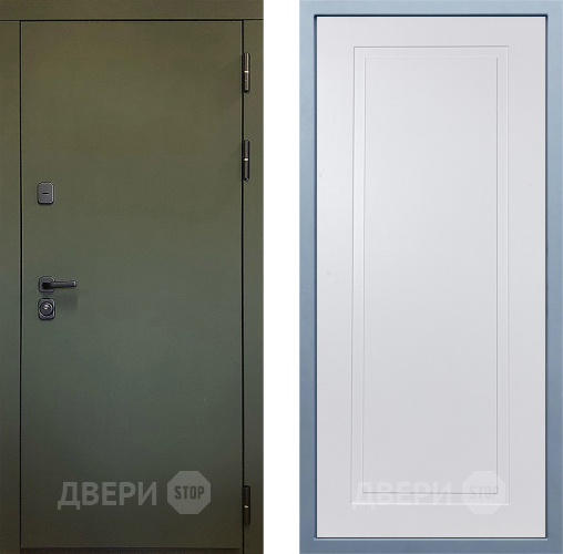 Входная металлическая Дверь Дива МД-61 Н-10 Белый в Пущино