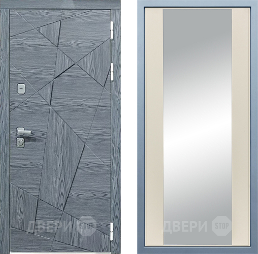 Входная металлическая Дверь Дива МД-97/3 Д-15 Зеркало Шампань в Пущино
