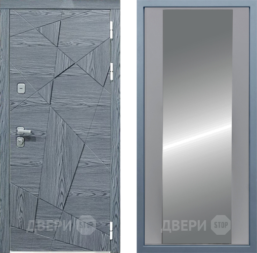 Входная металлическая Дверь Дива МД-97/3 Д-15 Зеркало Силк Маус в Пущино