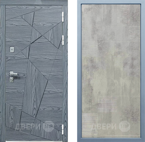 Входная металлическая Дверь Дива МД-97/3 Д-4 Бетон темный в Пущино