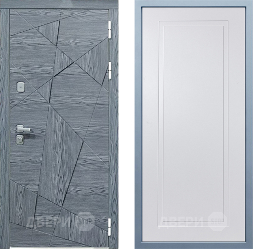 Входная металлическая Дверь Дива МД-97/3 Н-10 Белый в Пущино