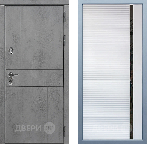 Входная металлическая Дверь Дива МД-48 МХ-45 Белый матовый в Пущино