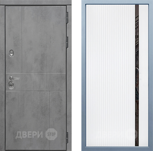Входная металлическая Дверь Дива МД-48 МХ-46 Белый матовый в Пущино