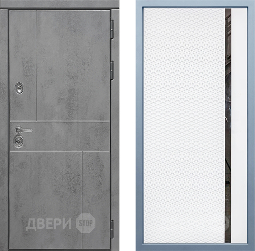 Входная металлическая Дверь Дива МД-48 МХ-47 Белый матовый в Пущино