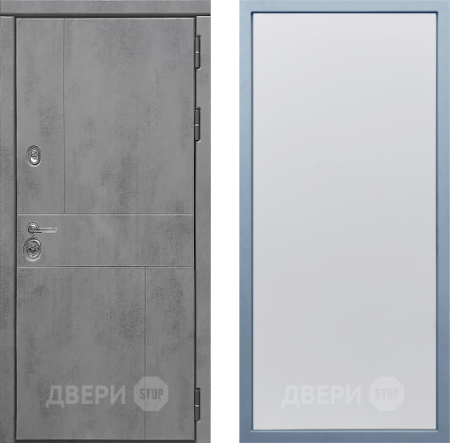 Входная металлическая Дверь Дива МД-48 Н-1 Белый в Пущино