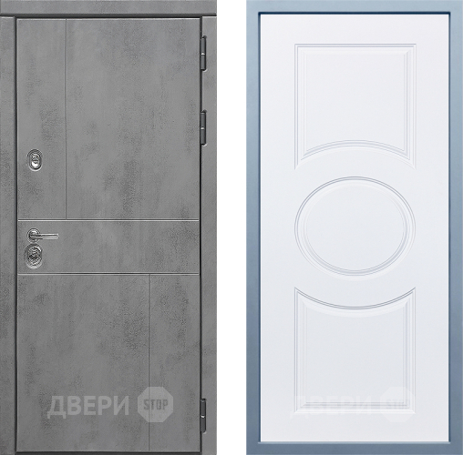 Входная металлическая Дверь Дива МД-48 Д-8 Белый в Пущино