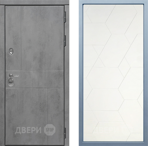 Входная металлическая Дверь Дива МД-48 М-16 Белый в Пущино