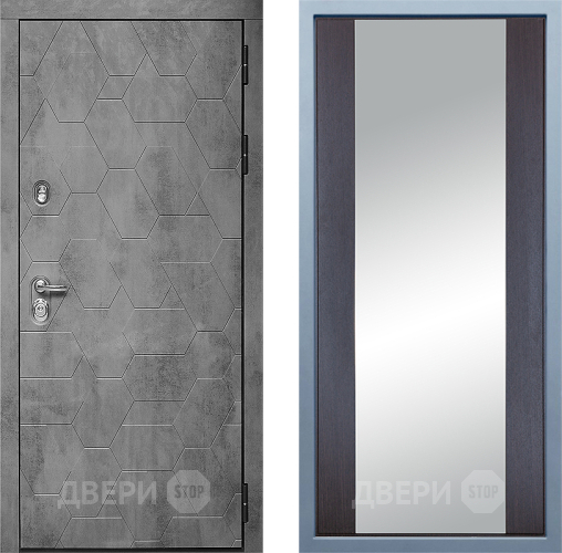 Входная металлическая Дверь Дива МД-51 Д-15 Зеркало Венге в Пущино