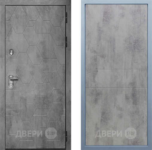 Входная металлическая Дверь Дива МД-51 М-1 Бетон темный в Пущино