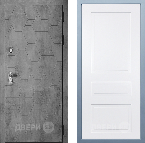 Входная металлическая Дверь Дива МД-51 Н-13 Белый в Пущино