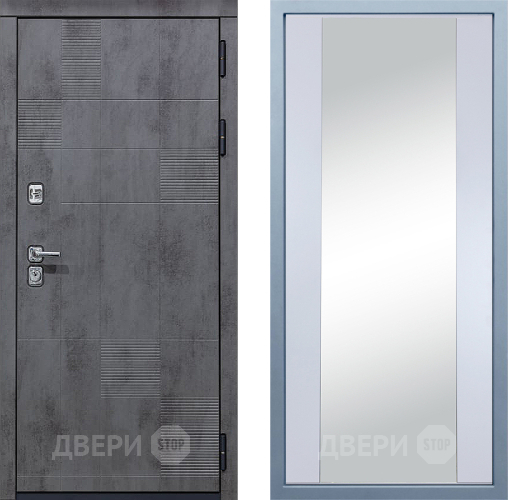 Входная металлическая Дверь Дива МД-35 Д-15 Зеркало Белый в Пущино