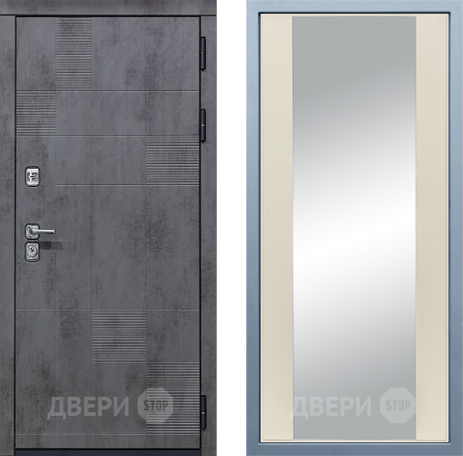 Входная металлическая Дверь Дива МД-35 Д-15 Зеркало Шампань в Пущино