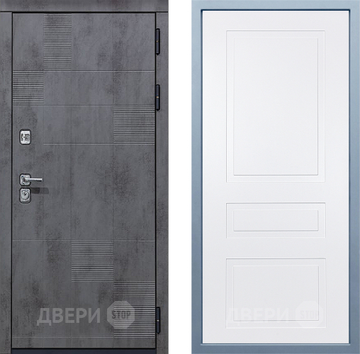 Входная металлическая Дверь Дива МД-35 Н-13 Белый в Пущино
