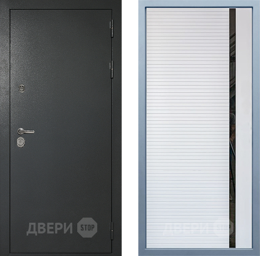 Входная металлическая Дверь Дива МД-40 Титан МХ-45 Белый матовый в Пущино