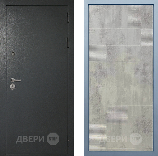 Входная металлическая Дверь Дива МД-40 Титан Д-4 Бетон темный в Пущино