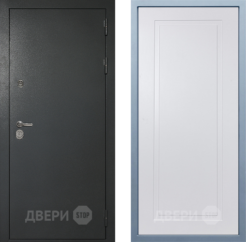 Входная металлическая Дверь Дива МД-40 Титан Н-10 Белый в Пущино