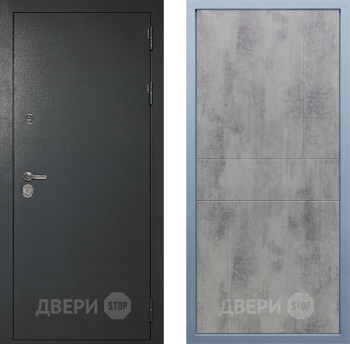Входная металлическая Дверь Дива МД-40 Титан М-1 Бетон темный в Пущино