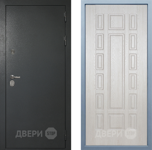Входная металлическая Дверь Дива МД-40 Титан М-2 Дуб филадельфия крем в Пущино