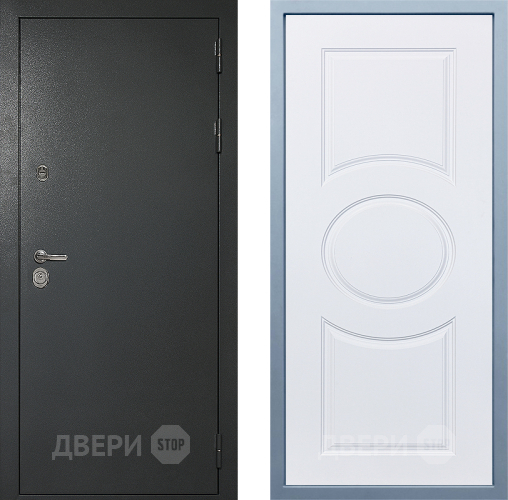 Входная металлическая Дверь Дива МД-40 Титан М-30 Белый в Пущино