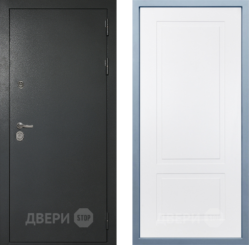 Входная металлическая Дверь Дива МД-40 Титан Н-7 Белый в Пущино