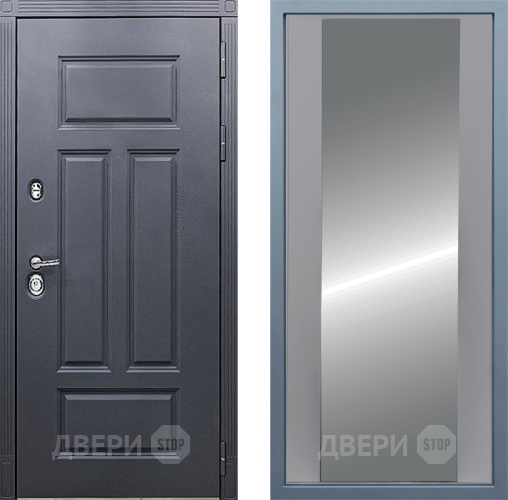 Входная металлическая Дверь Дива МХ-29 STR Д-15 Зеркало Силк Маус в Пущино