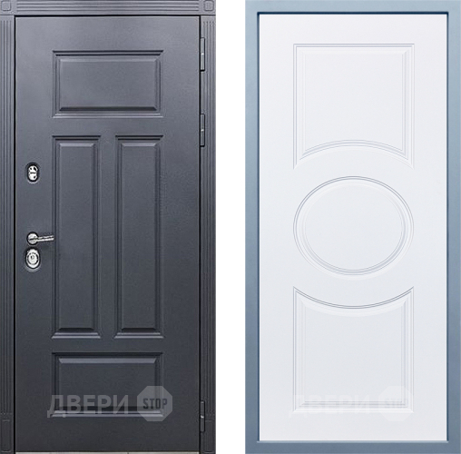 Входная металлическая Дверь Дива МХ-29 STR Д-8 Белый в Пущино