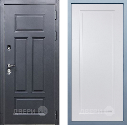 Входная металлическая Дверь Дива МХ-29 STR Н-10 Белый в Пущино